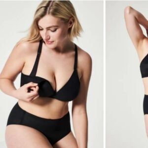 SPANX Womens Bra-llelujah! Black Mama Maternity Nursing Sz XL RUNS SMALL M/L.